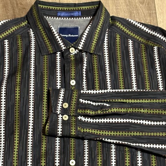 TOMMY BAHAMA Long Sleeve Shirt Men's XL Button Up - Picture 1 of 12